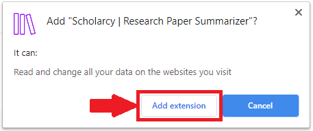 Add research paper summarizer extension to summarize research article