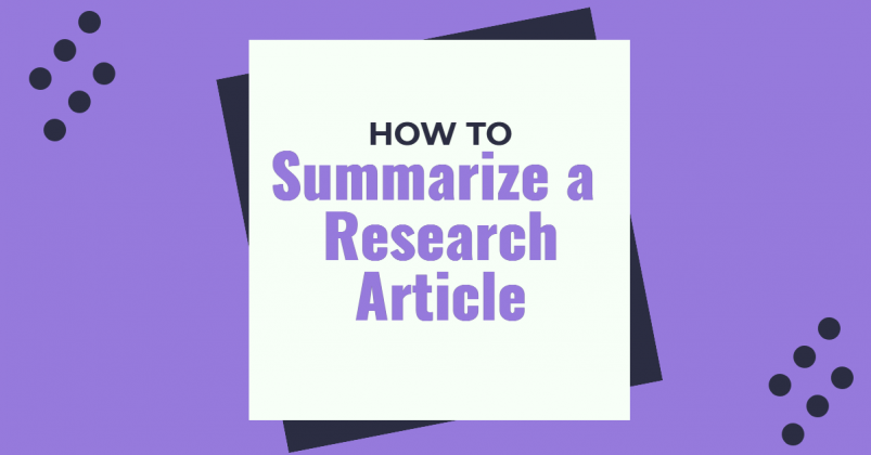 website to summarize research articles