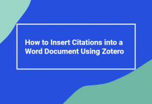 How to Insert Citations into a Word Document using Zotero insert citations using Zotero