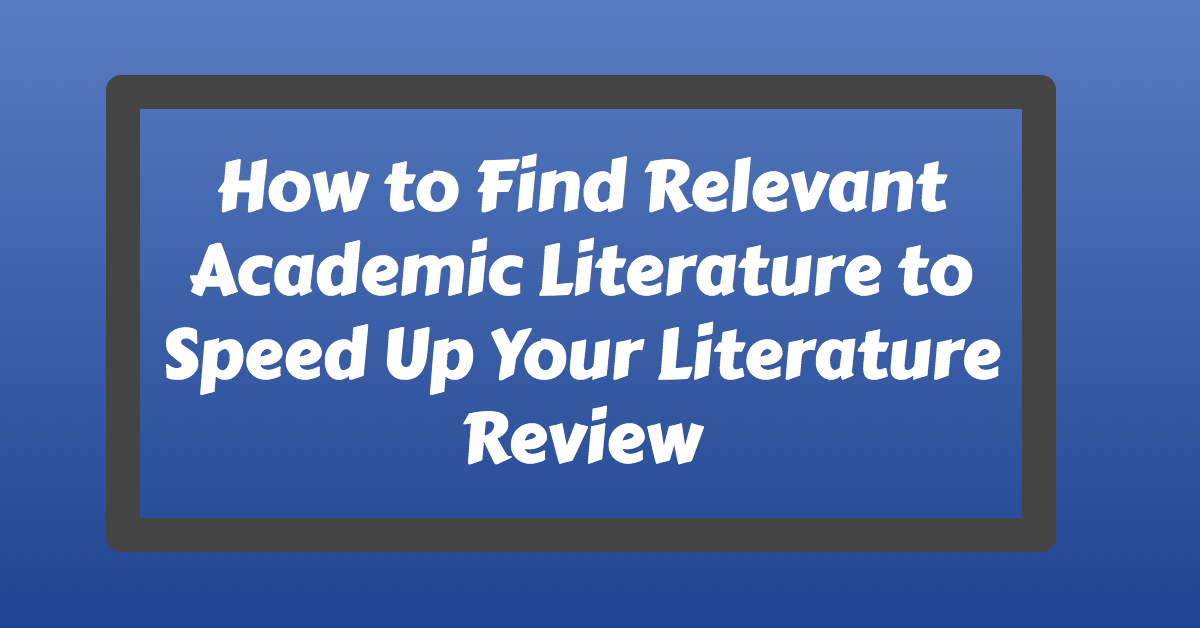 how to find relevant research papers