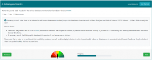 indexing and metrics