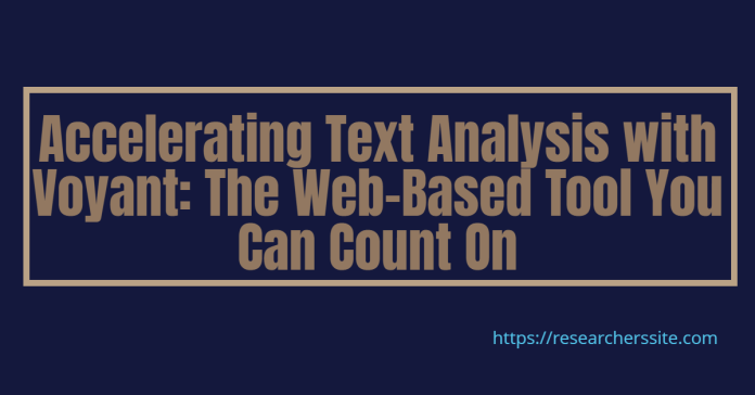 Voyant web based tool for Text Data analysis