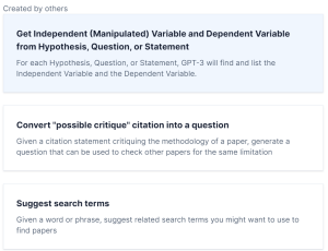 useful tool to find answer from academic research paper